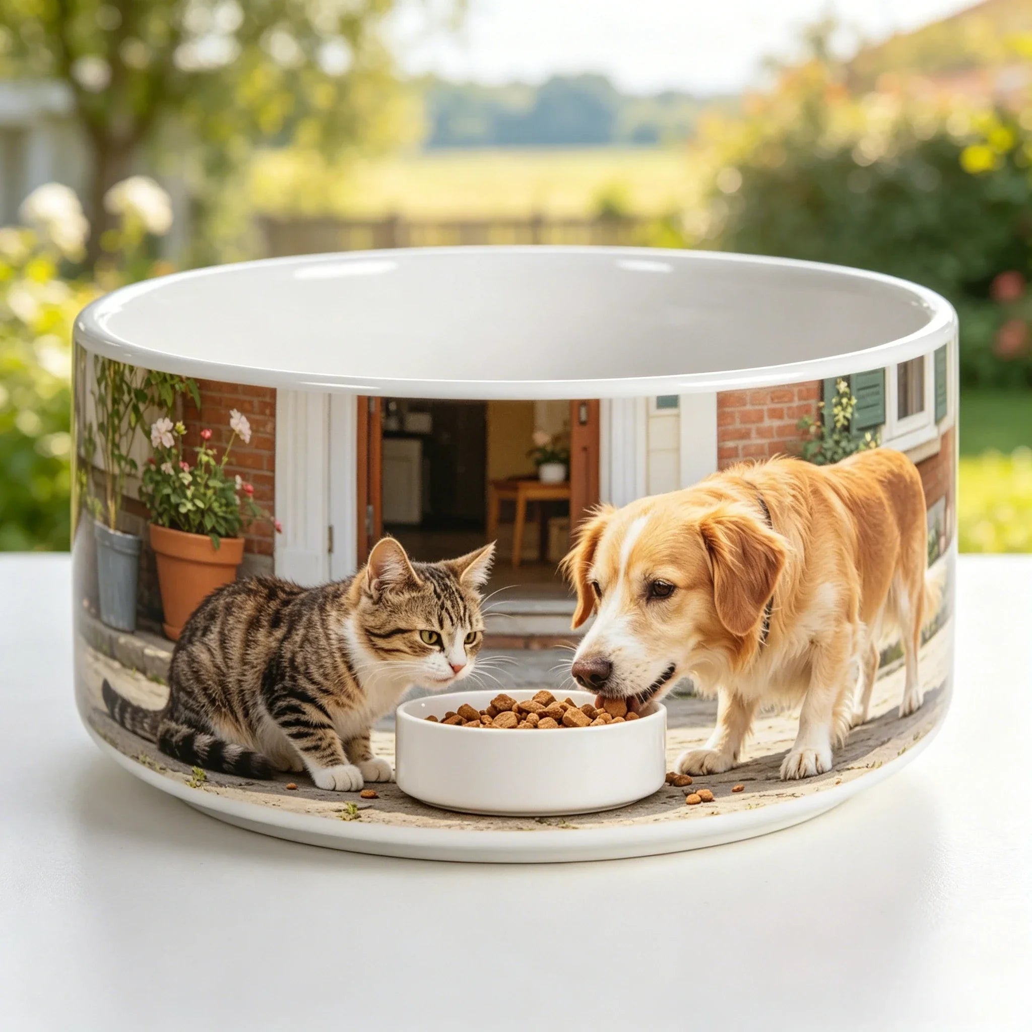 Wholesale Kitten Bowl 600ML DIY Personalized Pet Food Dish