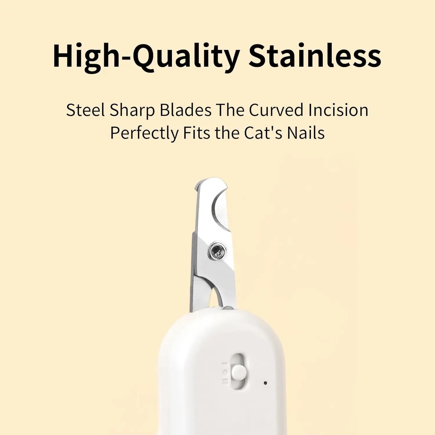 Pet Nail Clipper with LED and U-V Light, Cat Claw Trimmer with Ultra Bright LED Light