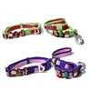 Luxury Waterproof Solid PVC Adjustable Dog Collar and Leash Set for Small/Medium/Large Dogs-Holiday Christmas Pet Accessories
