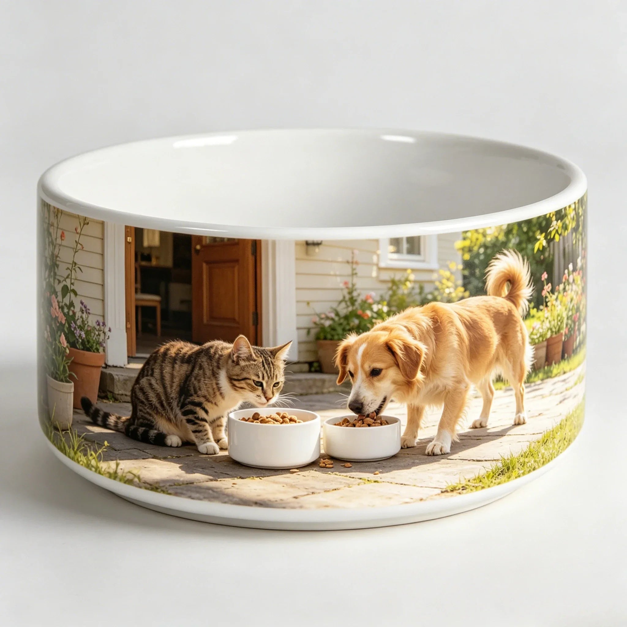 Wholesale Kitten Bowl 600ML DIY Personalized Pet Food Dish