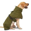 Waterproof Reflective Dog Winter Coat, Fleece Lined Windproof Dog Snow Jacket with Adjustable Buckle, Black / Green