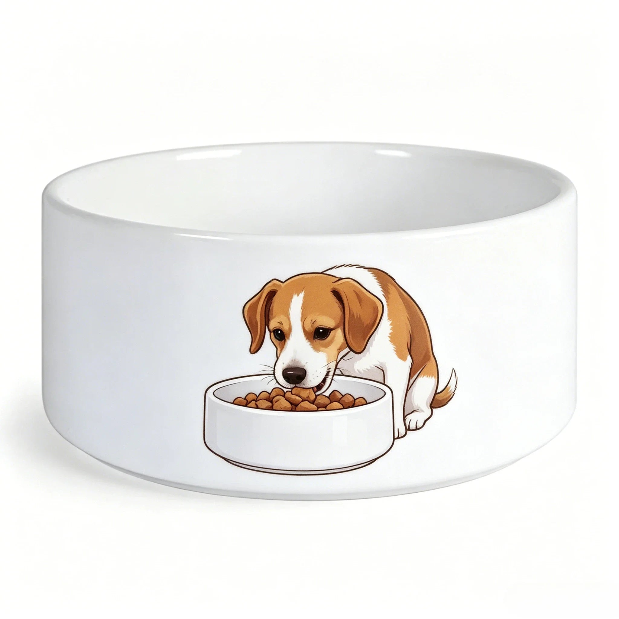Pet Accessories US Warehouse Stock Blank Cat Food Bowl 600ml Personalized Pattern Printed Ceramic Kitten Water Bowl Custom