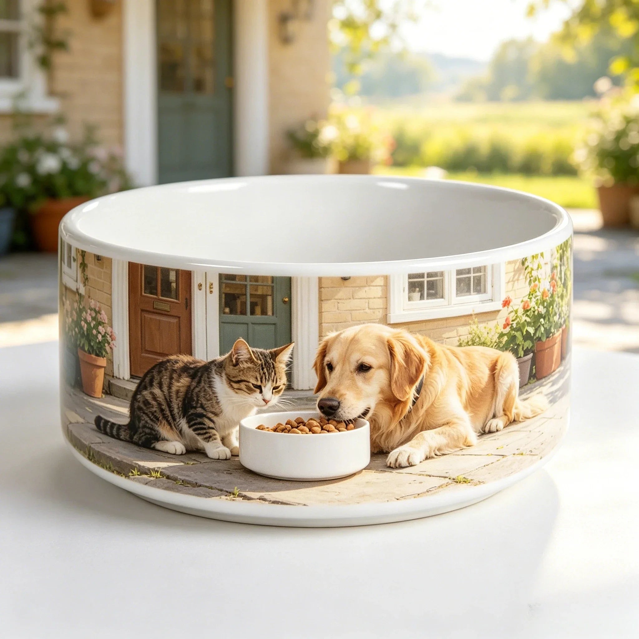 Wholesale Kitten Bowl 600ML DIY Personalized Pet Food Dish