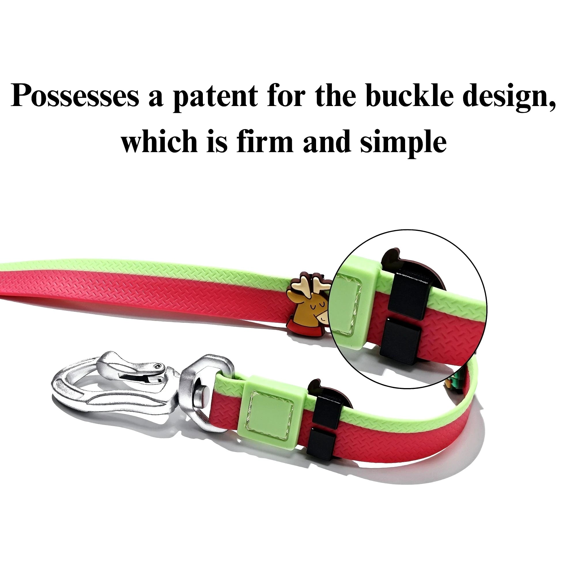 Luxury Waterproof Solid PVC Adjustable Dog Collar and Leash Set for Small/Medium/Large Dogs-Holiday Christmas Pet Accessories