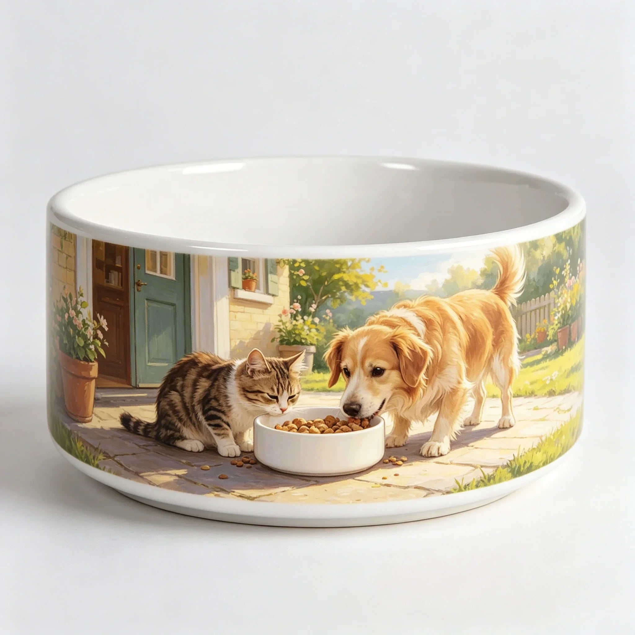 Wholesale Kitten Bowl 600ML DIY Personalized Pet Food Dish