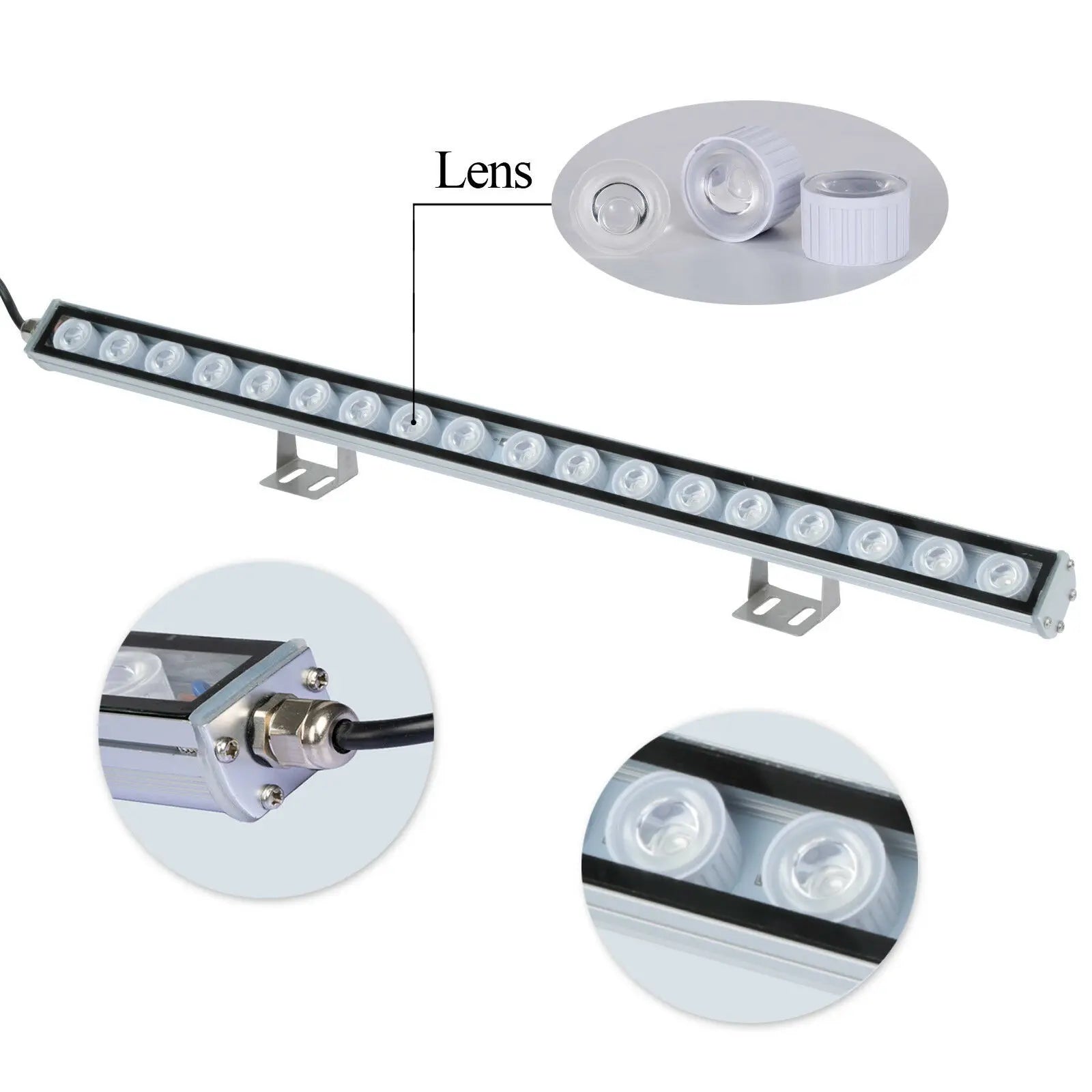 Populargrow Bluetooth Control 54W/81W/108W Led Aquarium Light with 470nm Leds Dimmable Fish Lamp for Coral Reef Tank