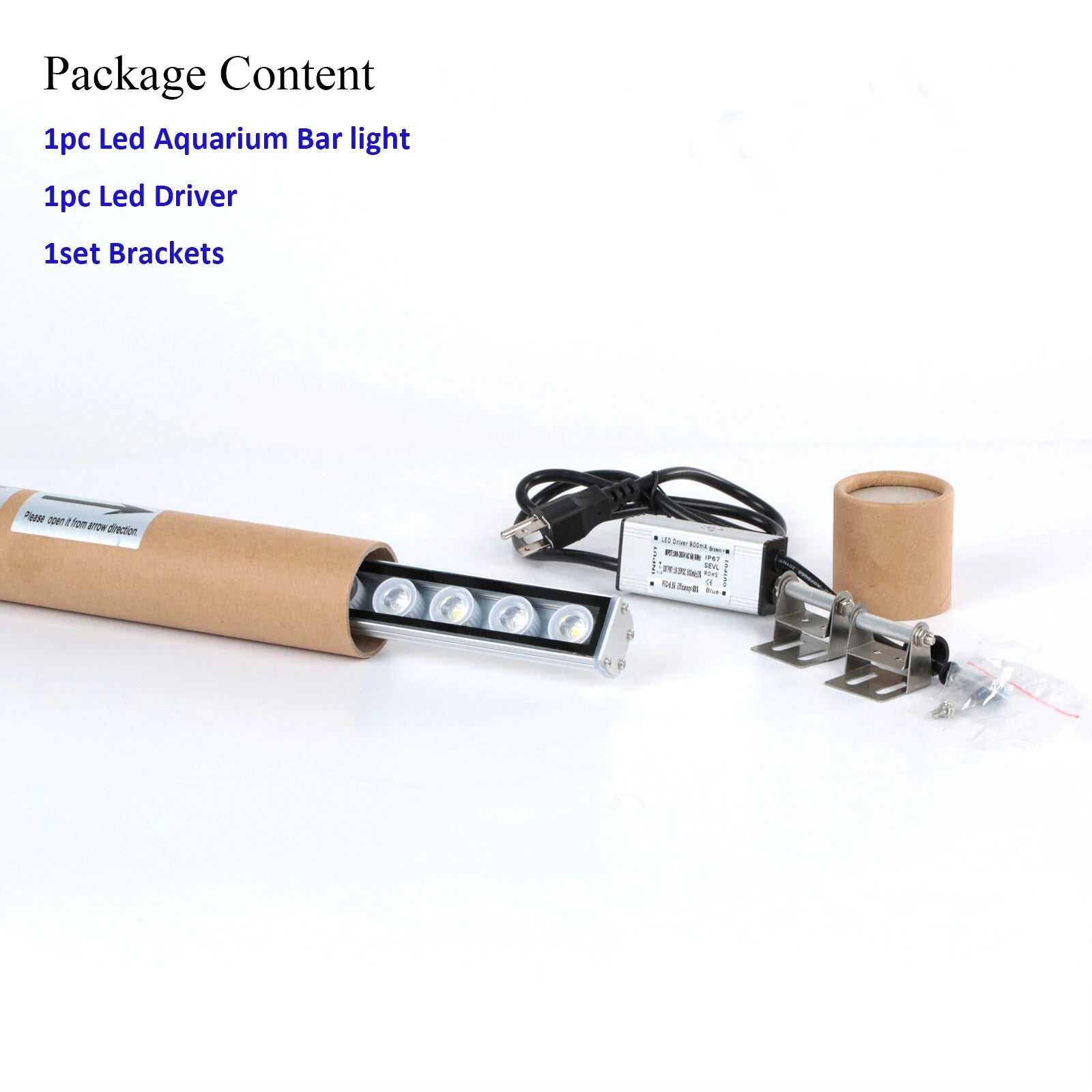 Populargrow Bluetooth Control 54W/81W/108W Led Aquarium Light with 470nm Leds Dimmable Fish Lamp for Coral Reef Tank