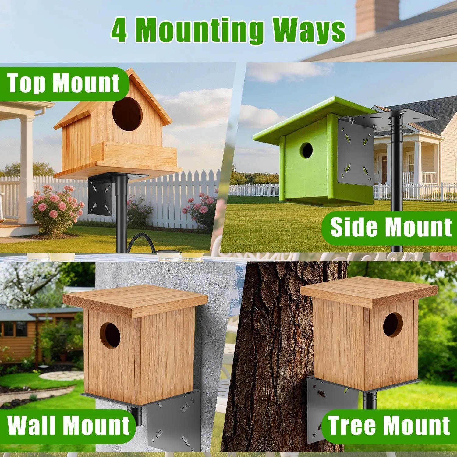 Heavy-Duty 32\"-94\" Adjustable Height Bird Feeder Stand with 5 Prong Base and Squirrel Baffle for Bird Supplies