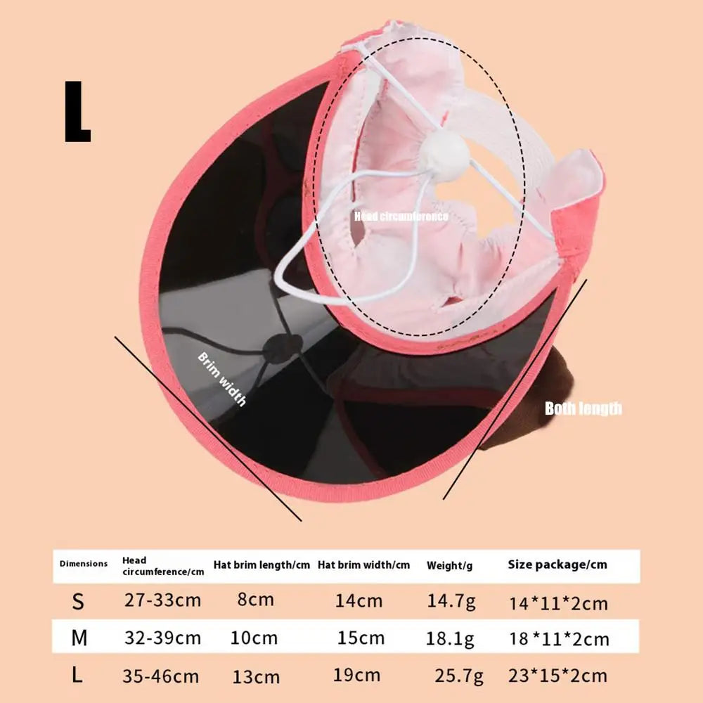 Dog Sun Protection Hat Puppy Caps Pet Sun Protection Caps Adjustable Travel Sport Hat Visor Sunbonnet Outfit For Small Puppy