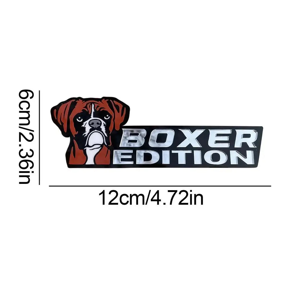 Dog Car Stickers 3D Dogs Badge Acrylic Funny Automotive Car Badge Stylish Car Emblems And Badges Badge Sticker For Car Car