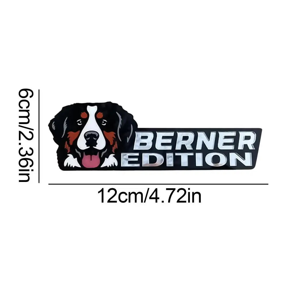 Dog Car Stickers 3D Dogs Badge Acrylic Funny Automotive Car Badge Stylish Car Emblems And Badges Badge Sticker For Car Car