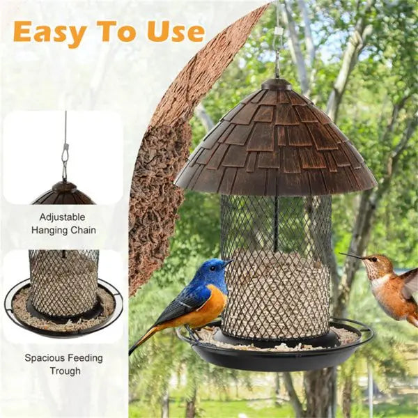 Hanging Bird Feeder with Comfort Perch and Convenient Drain Holes Essential Bird Supplies