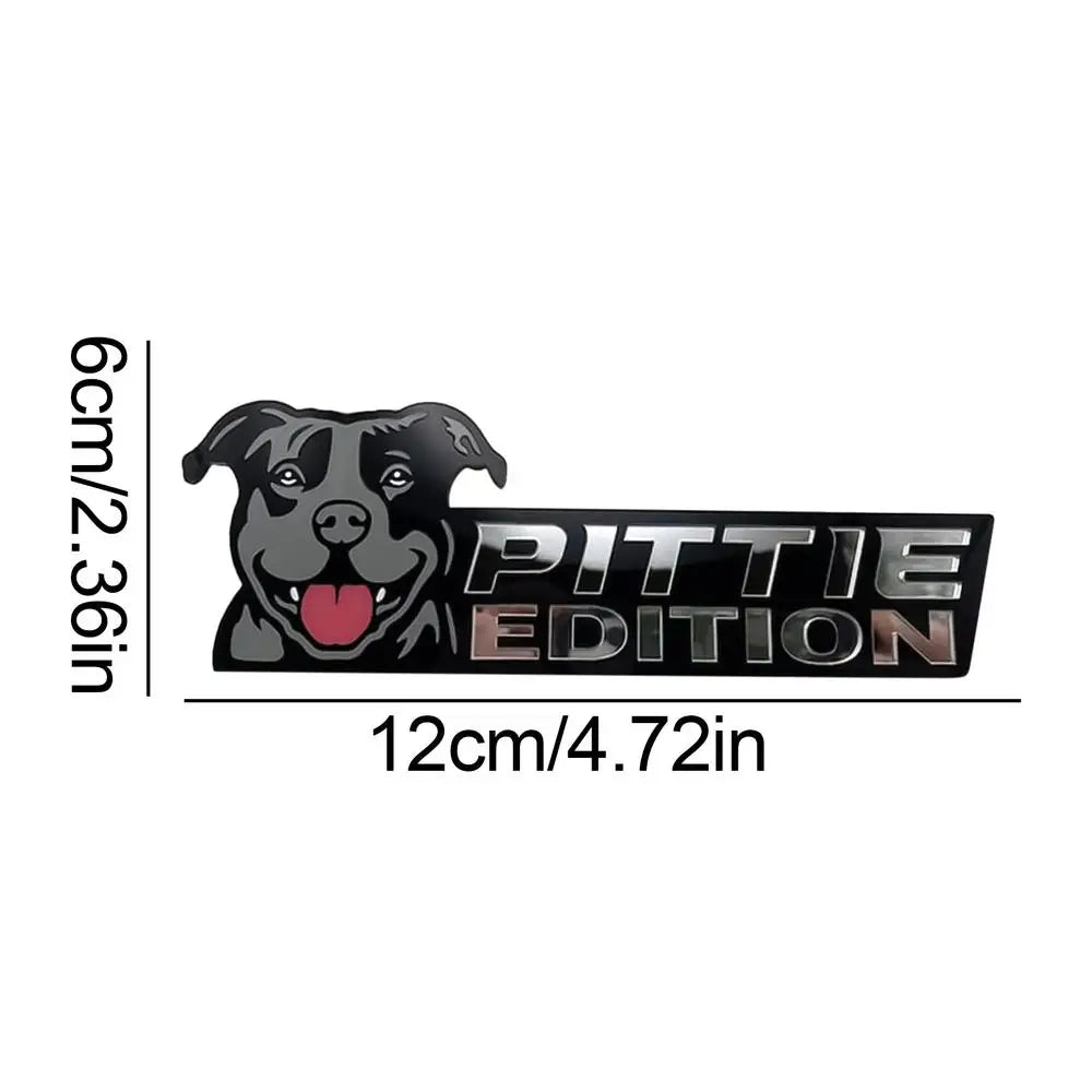 Dog Car Stickers 3D Dogs Badge Acrylic Funny Automotive Car Badge Stylish Car Emblems And Badges Badge Sticker For Car Car