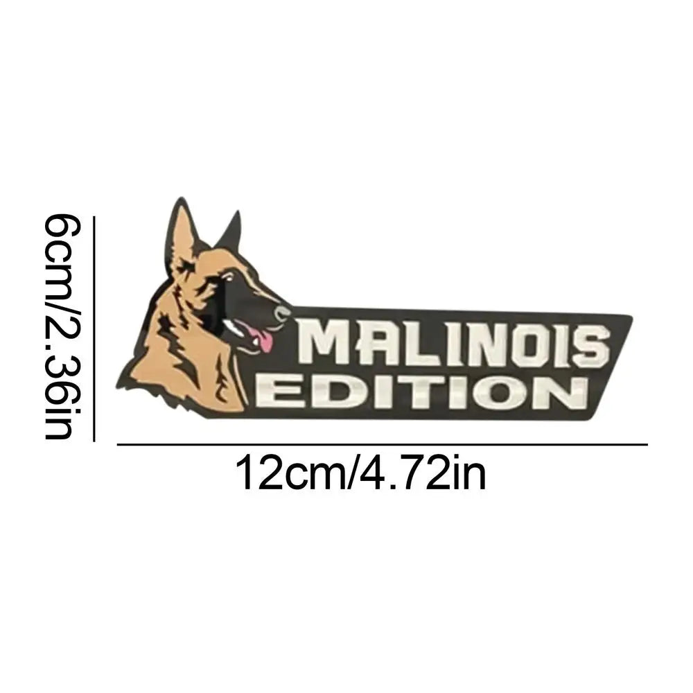 Dog Car Stickers 3D Dogs Badge Acrylic Funny Automotive Car Badge Stylish Car Emblems And Badges Badge Sticker For Car Car
