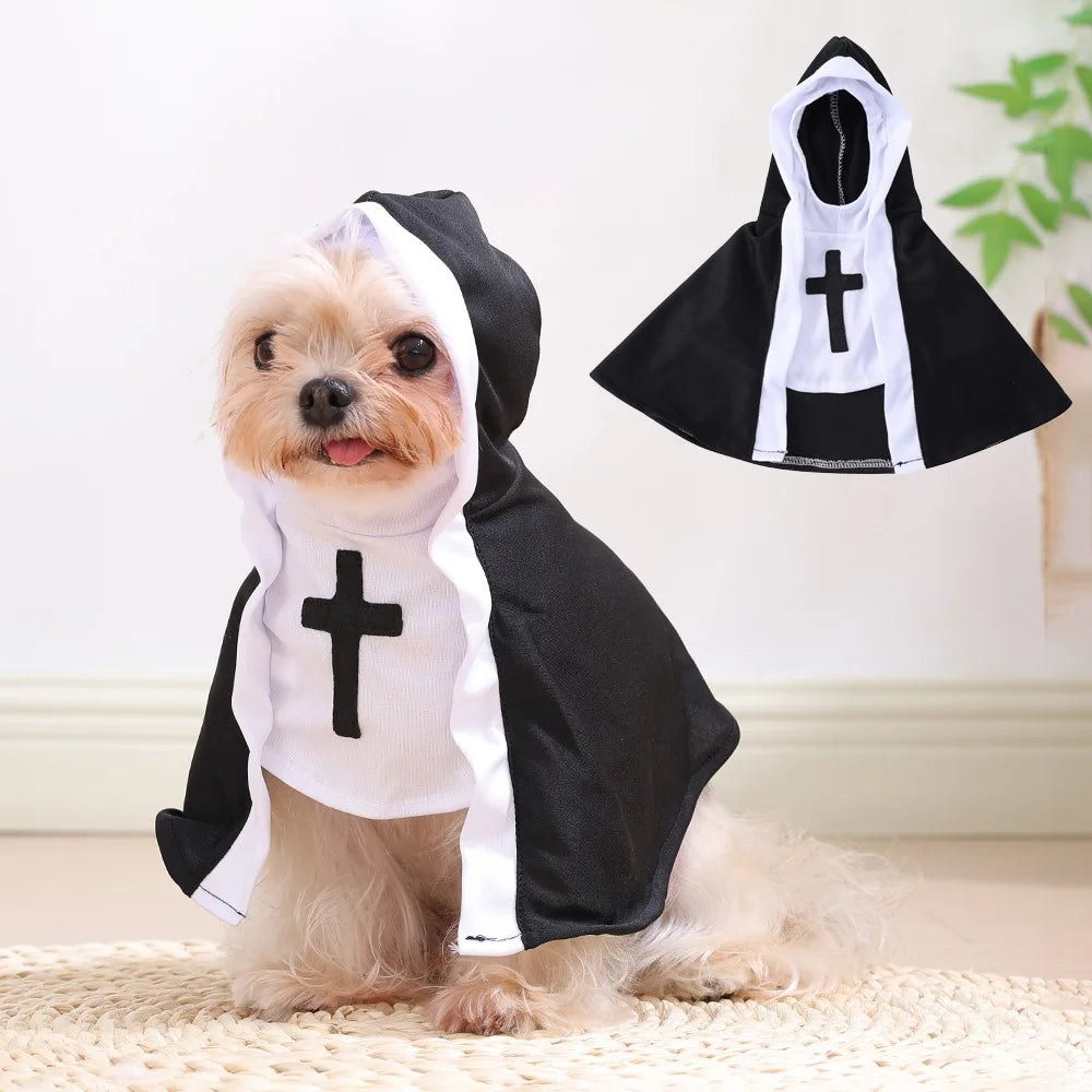 Pet Halloween Costume for Cats and Dogs COS Photo Props Small Dog Clothes Pet Dress-Up Cat and Dog Role-Playing Outfit