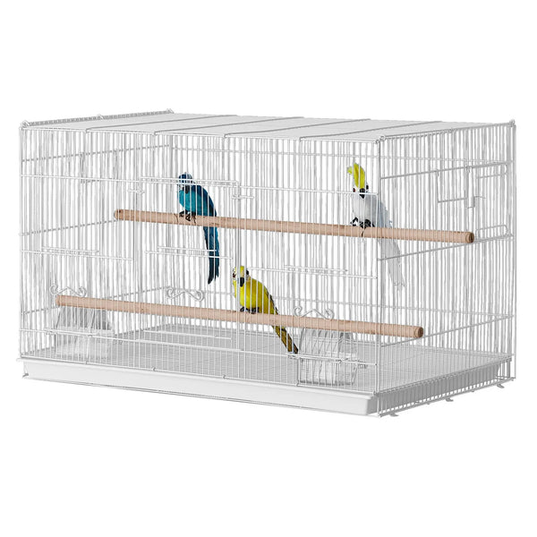 30-Inch Steel Flight Bird Cage Stackable Design for Small Parrots Canaries Cockatiels Lovebirds Finches Budgies Macaws Pe
