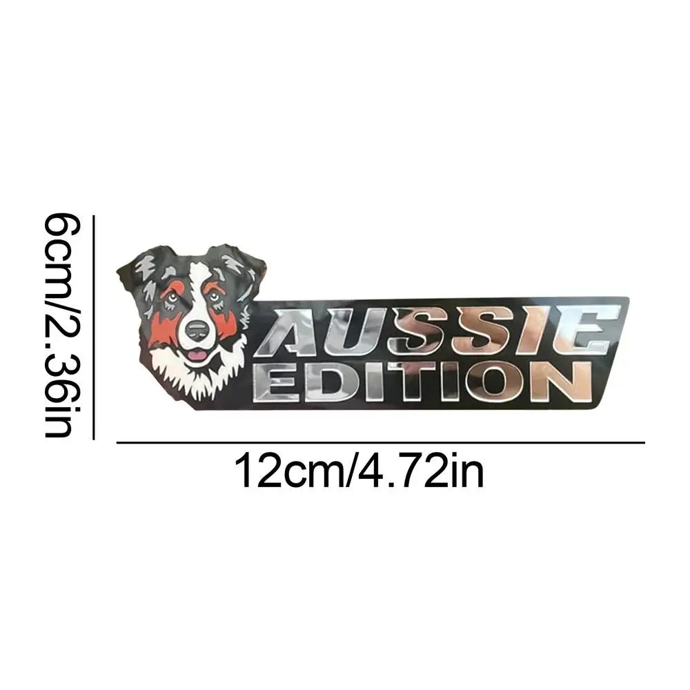 Dog Car Stickers 3D Dogs Badge Acrylic Funny Automotive Car Badge Stylish Car Emblems And Badges Badge Sticker For Car Car