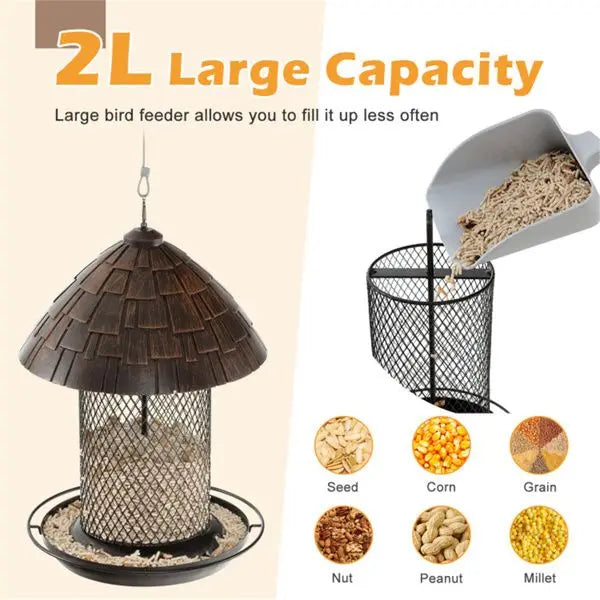 Hanging Bird Feeder with Comfort Perch and Convenient Drain Holes Essential Bird Supplies