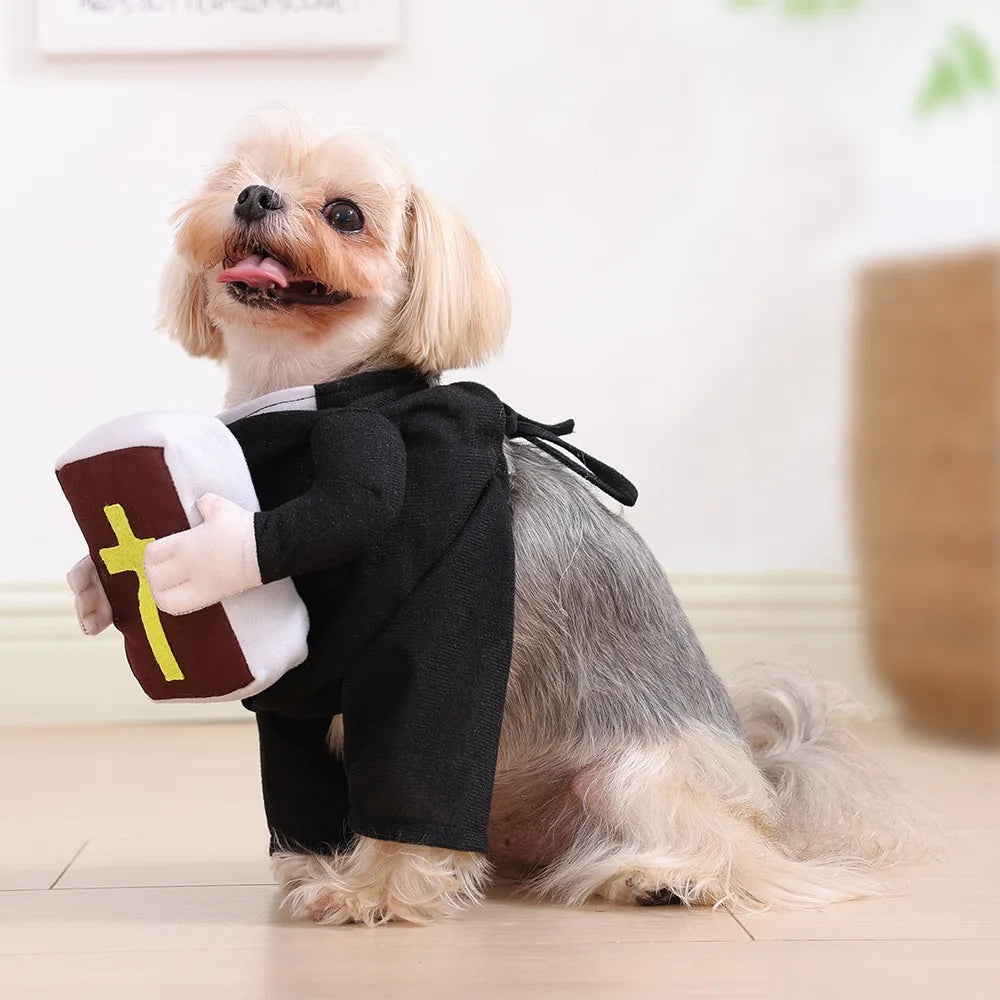 Pet Halloween Costume for Cats and Dogs COS Photo Props Small Dog Clothes Pet Dress-Up Cat and Dog Role-Playing Outfit
