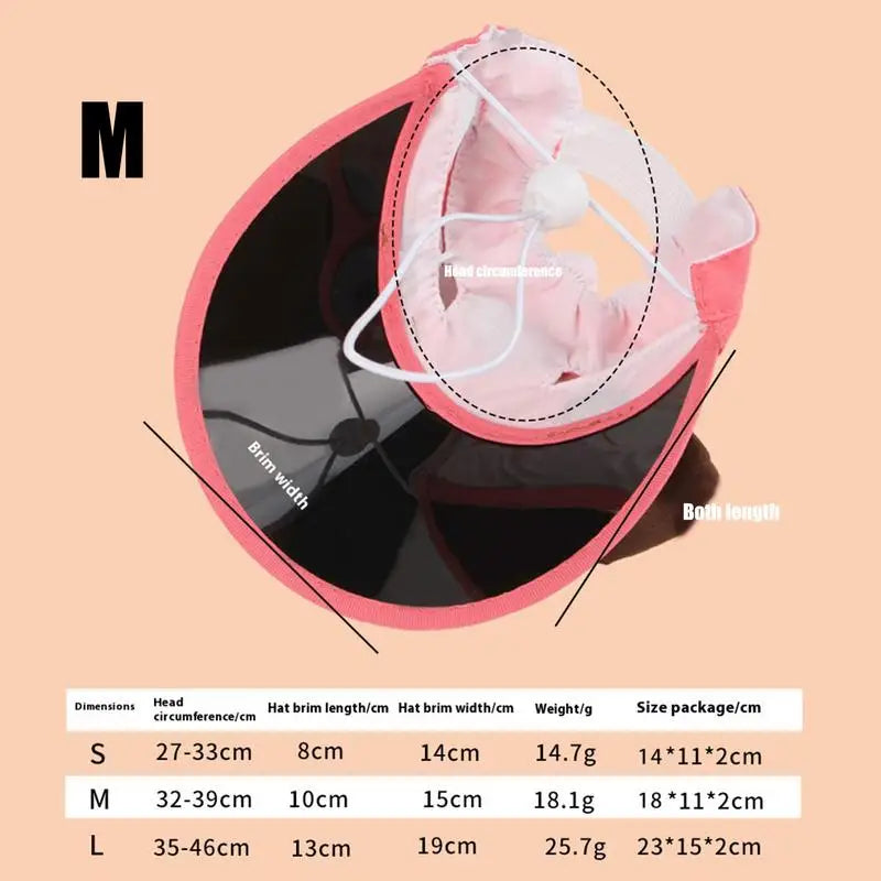 Dog Sun Protection Hat Puppy Caps Pet Sun Protection Caps Adjustable Travel Sport Hat Visor Sunbonnet Outfit For Small Puppy