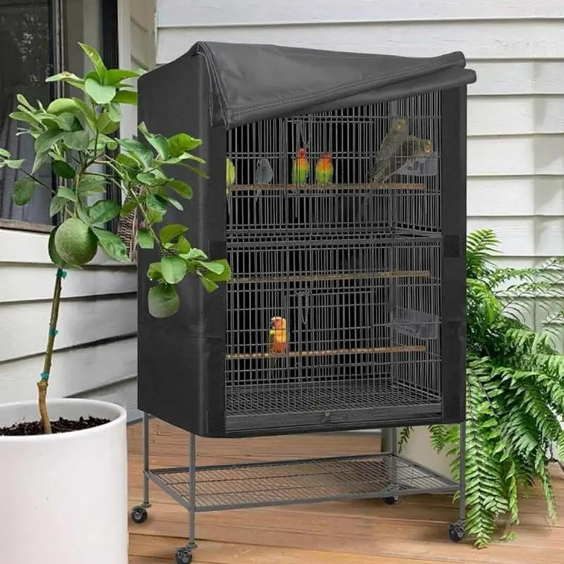 New Bird Cage Cover Washable Good Night Bird Cage Waterproof Aviary for Parrot Cage Pet Dust Covers Oxford Cloth  Hood
