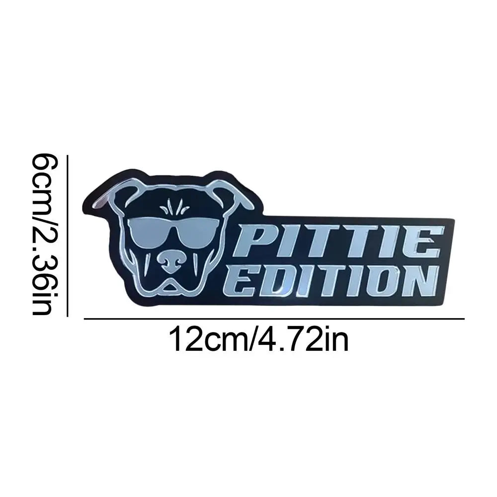 Dog Car Stickers 3D Dogs Badge Acrylic Funny Automotive Car Badge Stylish Car Emblems And Badges Badge Sticker For Car Car