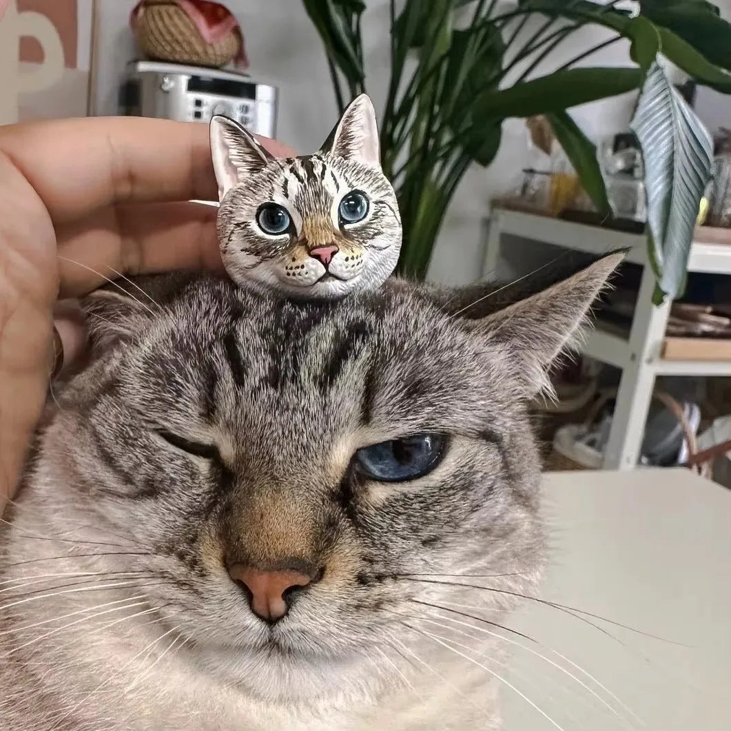 Custom 3D Pet Photo Jewelry Customized Dog Head Ornament Personalized Cat Gift Pet Full-body Portrait Sculpture Lover Gift Ideas