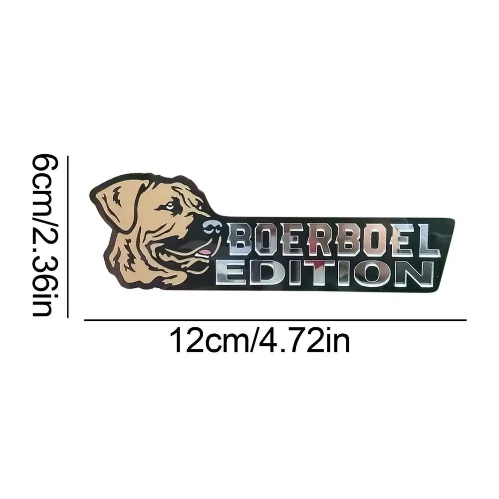 Dog Car Stickers 3D Dogs Badge Acrylic Funny Automotive Car Badge Stylish Car Emblems And Badges Badge Sticker For Car Car