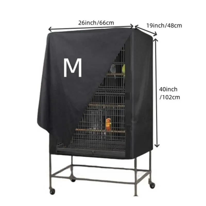 New Bird Cage Cover Washable Good Night Bird Cage Waterproof Aviary for Parrot Cage Pet Dust Covers Oxford Cloth  Hood