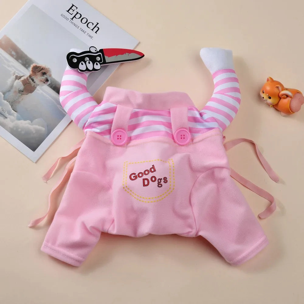 Pet Halloween Costume for Cats and Dogs COS Photo Props Small Dog Clothes Pet Dress-Up Cat and Dog Role-Playing Outfit