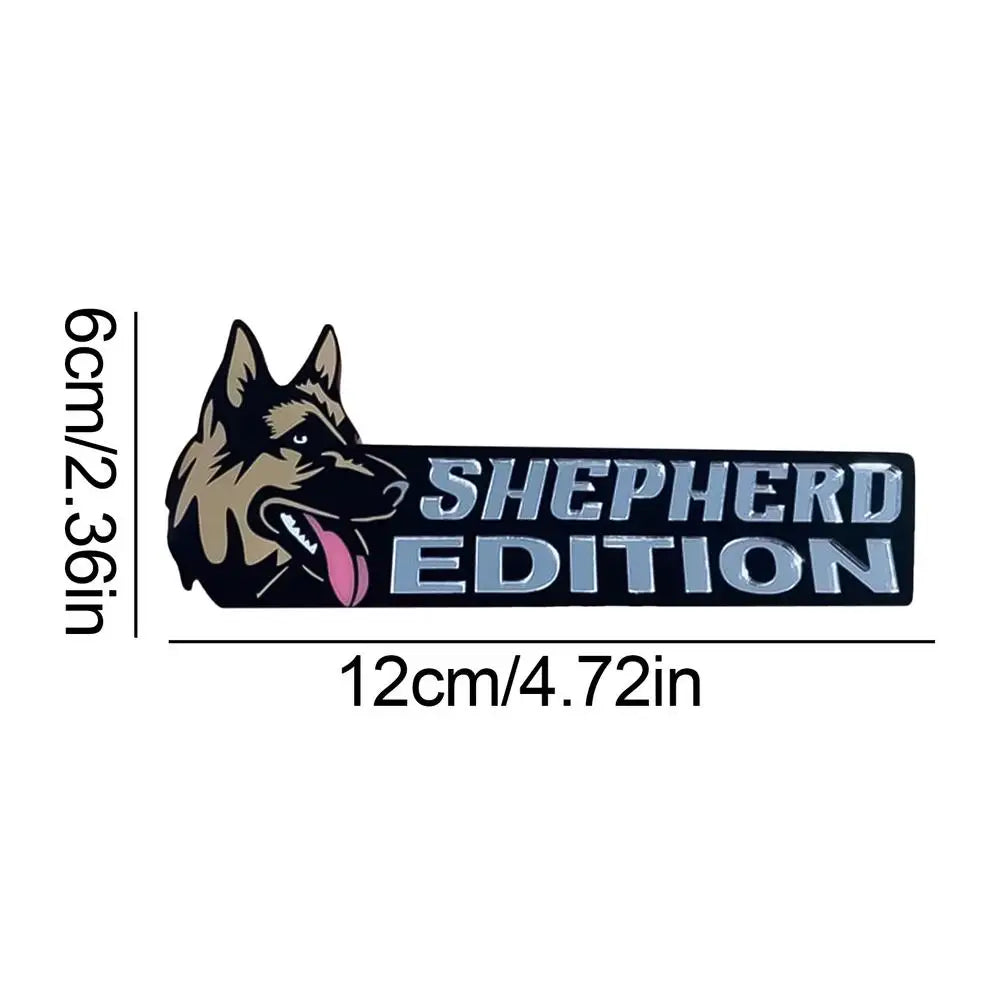 Dog Car Stickers 3D Dogs Badge Acrylic Funny Automotive Car Badge Stylish Car Emblems And Badges Badge Sticker For Car Car