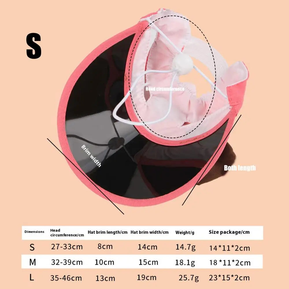 Dog Sun Protection Hat Puppy Caps Pet Sun Protection Caps Adjustable Travel Sport Hat Visor Sunbonnet Outfit For Small Puppy