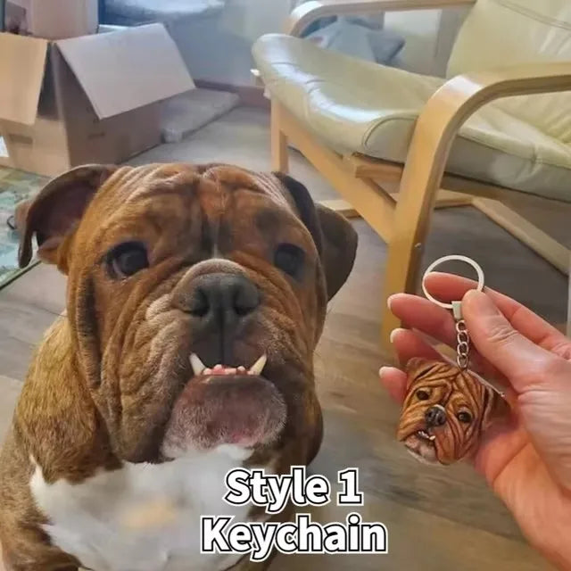 Custom 3D Pet Photo Jewelry Customized Dog Head Ornament Personalized Cat Gift Pet Full-body Portrait Sculpture Lover Gift Ideas