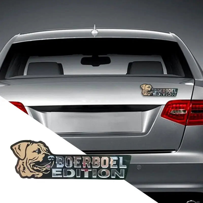 Dog Car Stickers 3D Dogs Badge Acrylic Funny Automotive Car Badge Stylish Car Emblems And Badges Badge Sticker For Car Car