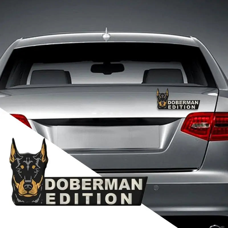 Dog Car Stickers 3D Dogs Badge Acrylic Funny Automotive Car Badge Stylish Car Emblems And Badges Badge Sticker For Car Car