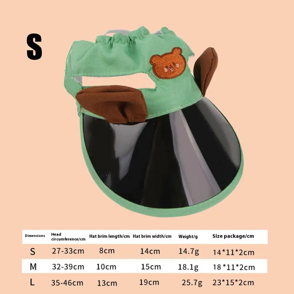 Dog Sun Protection Hat Puppy Caps Pet Sun Protection Caps Adjustable Travel Sport Hat Visor Sunbonnet Outfit For Small Puppy