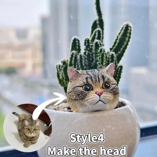 Custom 3D Pet Photo Jewelry Customized Dog Head Ornament Personalized Cat Gift Pet Full-body Portrait Sculpture Lover Gift Ideas