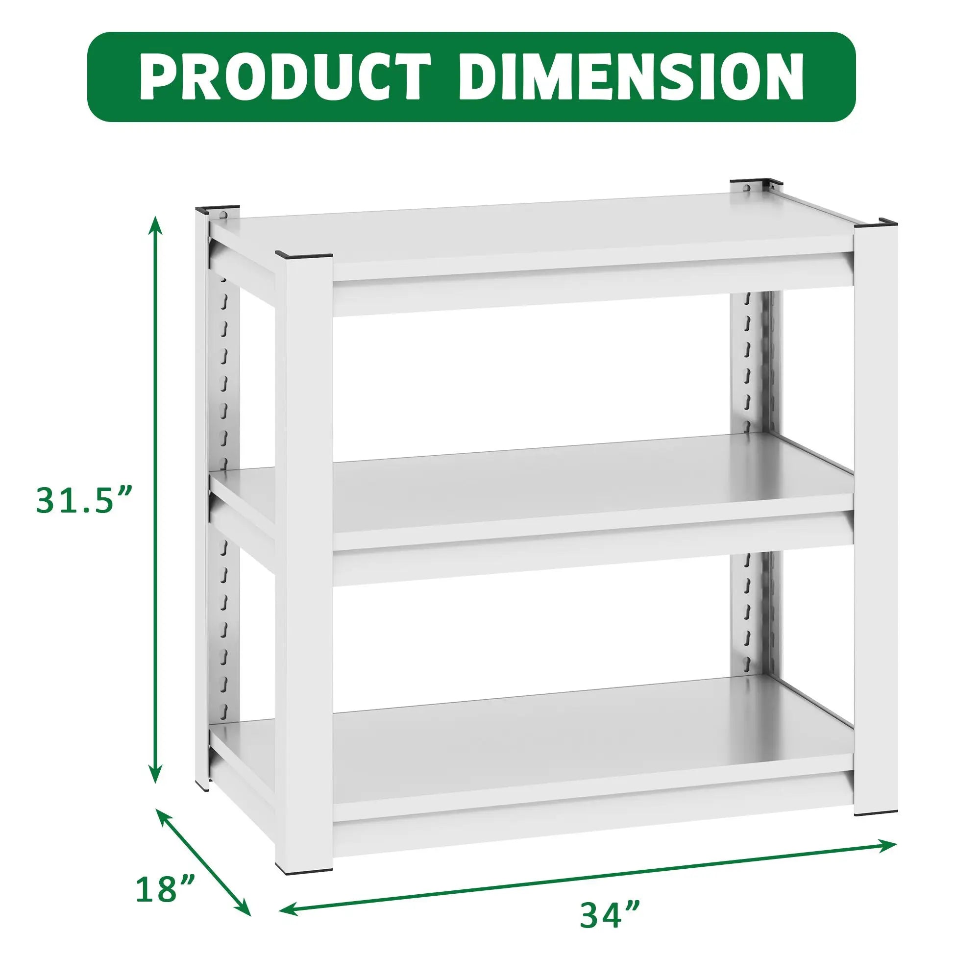 Aquarium Stand 3 Tier Metal Rectangular 20-30 Gallon Adjustable Fish Tank Shelf Antique White Living Room Model D0100XU6CRY