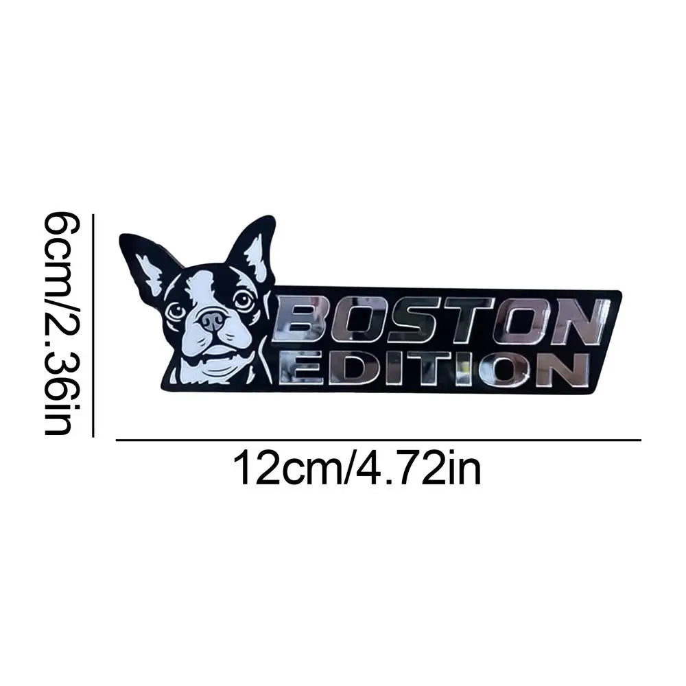 Dog Car Stickers 3D Dogs Badge Acrylic Funny Automotive Car Badge Stylish Car Emblems And Badges Badge Sticker For Car Car