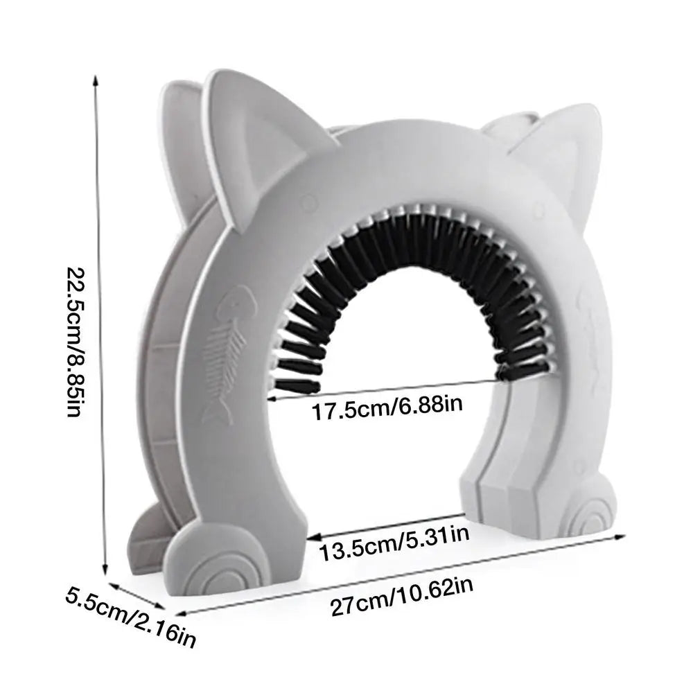Pet Cat Dog Door Hole Access Direction Controllable Toy For Pet Training Dog Cats Kitten ABS Pet Gate Door Kit with Clean Brush