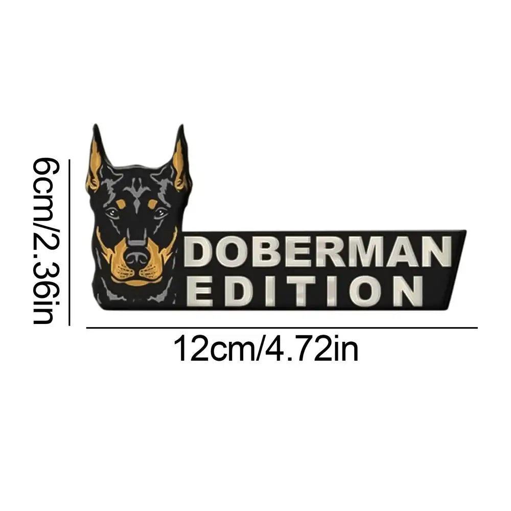 Dog Car Stickers 3D Dogs Badge Acrylic Funny Automotive Car Badge Stylish Car Emblems And Badges Badge Sticker For Car Car