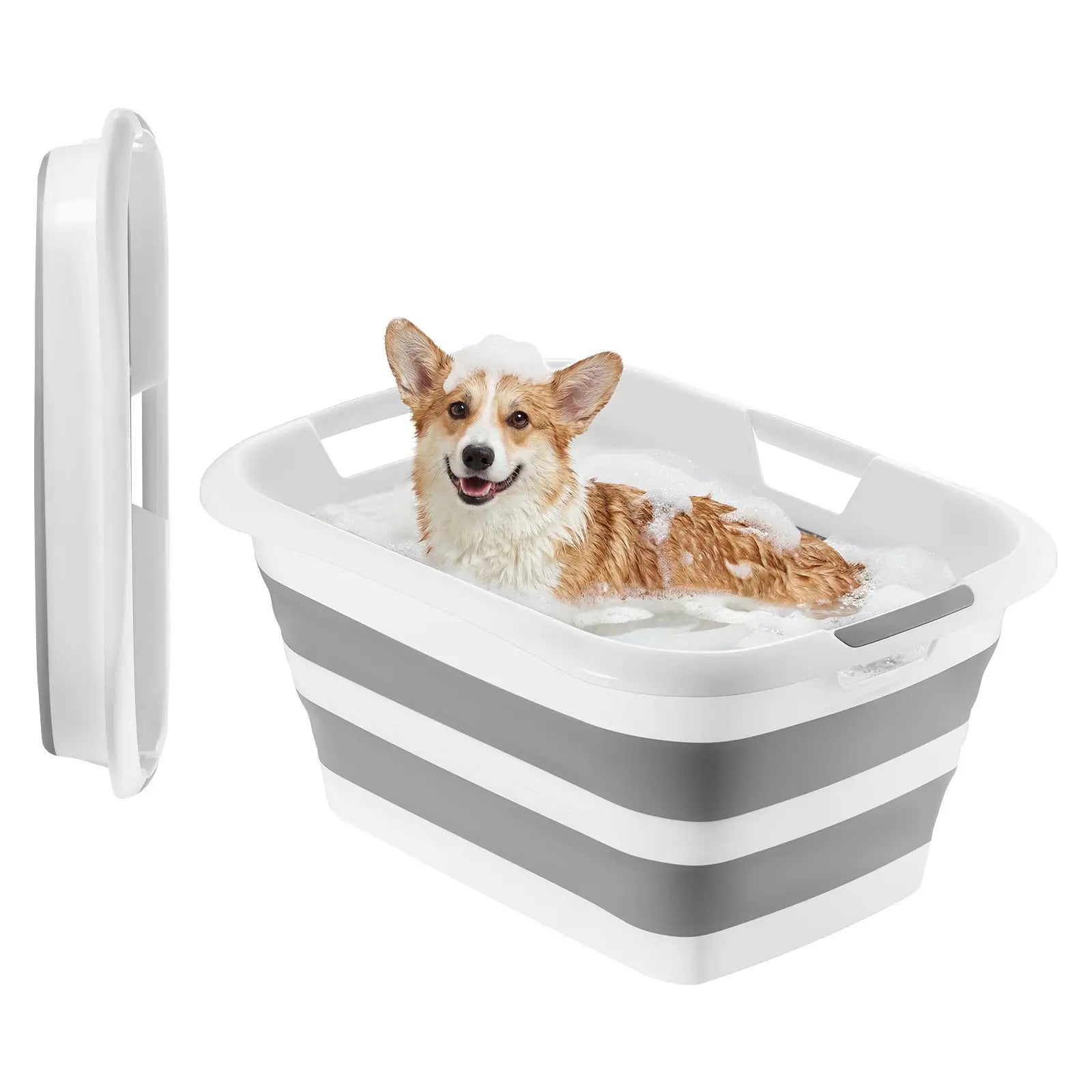 "Collapsible####Portable####Stable Dog Bathtub####Space-saving####Outdoor Pet Bathing Grooming Wash Shower Station"