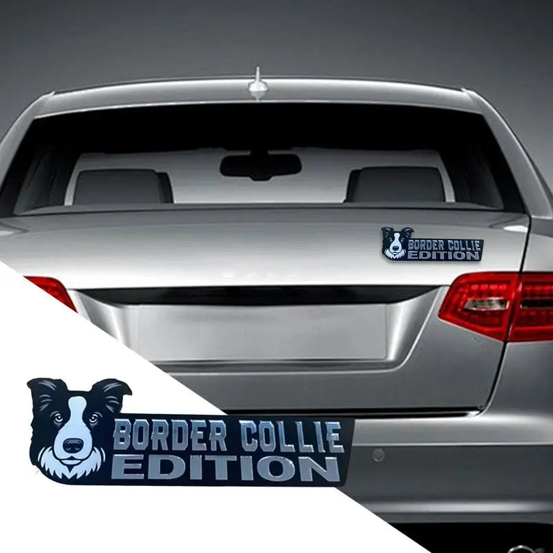 Dog Car Stickers 3D Dogs Badge Acrylic Funny Automotive Car Badge Stylish Car Emblems And Badges Badge Sticker For Car Car