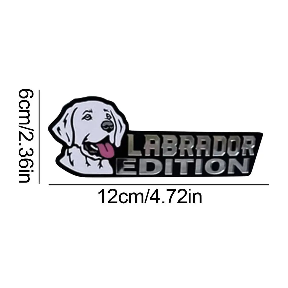 Dog Car Stickers 3D Dogs Badge Acrylic Funny Automotive Car Badge Stylish Car Emblems And Badges Badge Sticker For Car Car